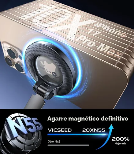 Miniatura 5 de VICSEED Soporte de teléfono de automóvil mejorado para Magsafe 2026 [85 libras de succión más fuerte] Soportes magnéticos de teléfono al vacío