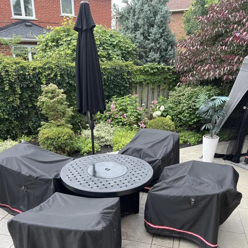 Miniatura 5 de Turtle Life Funda para Silla de Patio, Resistente y Duradera Impermeable para Sillón de Jardín Exterior Sofá Individual Profundo, Funda