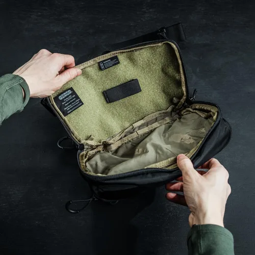 Miniatura 5 de Eberlestock Bando Bag - Tactical Men's Fanny Pack w/Adjustable Waist Belt, Zippered Pockets, Compact Lightweight Belt Bag Negro