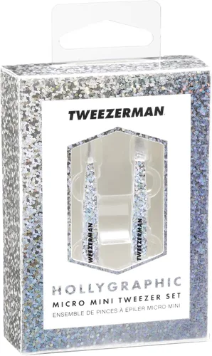 Miniatura 8 de Tweezerman Hollygraphic Micro - Juego de pinzas para cejas para mujeres y hombres