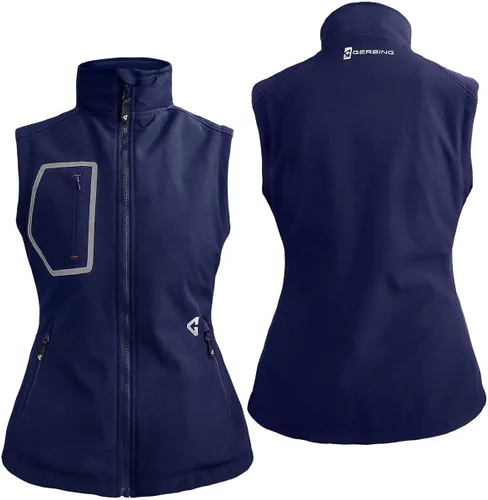 Miniatura 4 de Gerbing Chaleco Torrid 2.0 Softshell de 7V para mujer, chaleco térmico con pilas para mujer, 8 horas de tiempo de funcionamiento