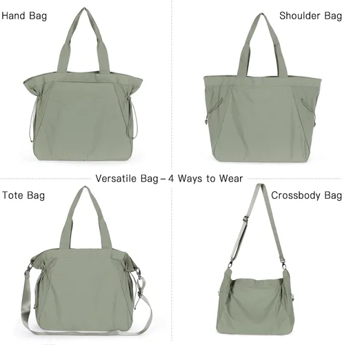 Miniatura 3 de ASLABCREW Bolsa de mano para mujer, 18L con cincha lateral con correa ajustablebolsa de mano extra, bolsa de hombro ligera