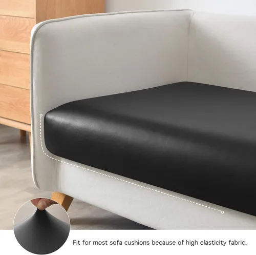 Miniatura 5 de Yates Home Funda de cojín de piel sintética para sofá, impermeable, elástica, para asiento de caravana, sofá biplaza, protector de muebles, funda
