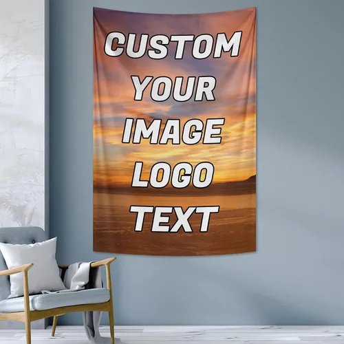 Miniatura 9 de kioskbanks Tapiz personalizado con foto para dormitorio, tapiz de pared personalizado con tu propia imagen, telón de fondo para decoración del hogar
