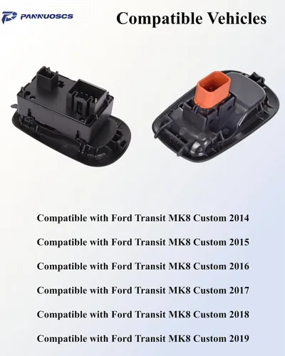 Miniatura 5 de Interruptor de Ventana de Puerta Compatible con Ford Transit MK8 Custom 2014-2019 Interruptor de Ventana Eléctrica Lado del Conductor GK2T14A132CA