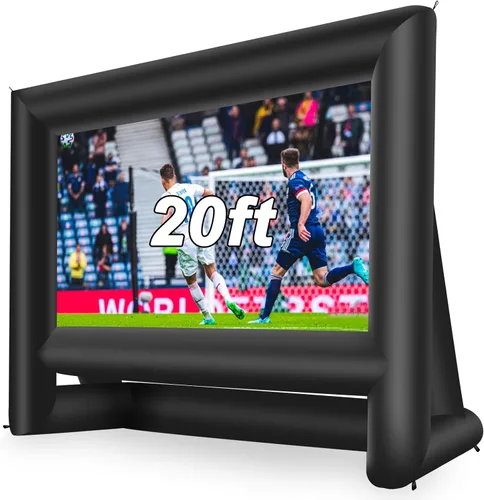 Miniatura 8 de Pantalla de proyector inflable de 16 pies para exteriores, pantalla de película inflable con bolsa de transporte con soplador, pantalla