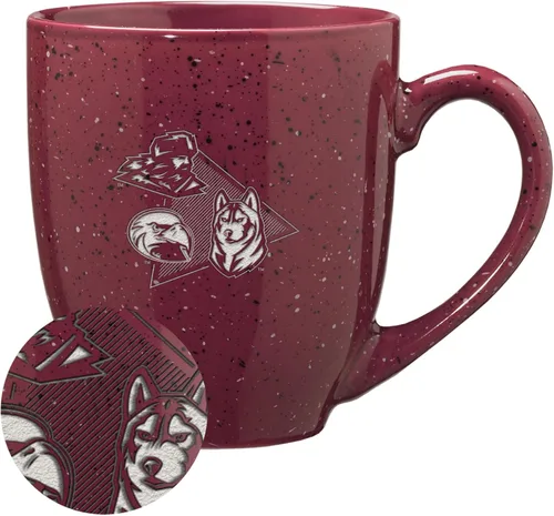 Miniatura 407 de Rico Industries NCAA Virginia Tech Hokies Maroon - Taza de café de cerámica grabada con láser, color del equipo, 16 onzas