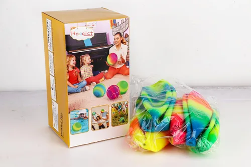 Miniatura 7 de Hooqict Paquete de 6 bolas de 8.5 pulgadas para patio de recreo con bomba de mano y 6 bolsas portátiles de red de bolas, pelotas deportivas