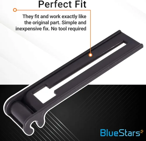 Miniatura 5 de BlueStars W10195839 - Ajustador de estante para lavavajillas, compatible con lavavajillas Whirlpool Kenmore KitchenAid Jenn-Air, sustituye a