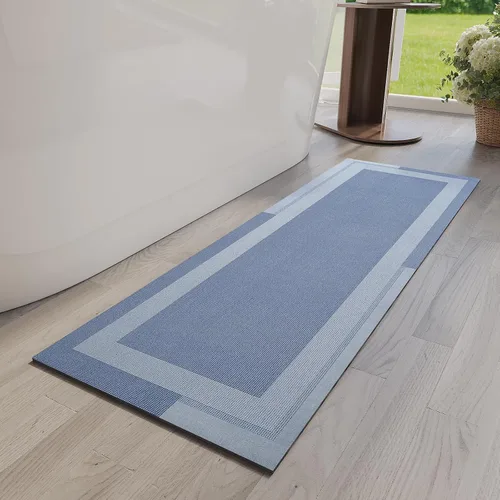 Miniatura 22 de YDKGL Alfombra de Baño Antideslizante, Respaldo de Goma Ultra Delgada Alfombras de Baño que Caben Debajo de la Puerta Secado Rápido Súper Absorbente
