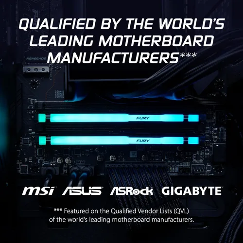 Miniatura 3 de Kingston FURY Beast - Memoria de escritorio RGB 32 GB (2 x 16 GB) 6000MT/s DDR5 CL30 AMD EXPO Kit de 2 KF560C30BBEAK2-32