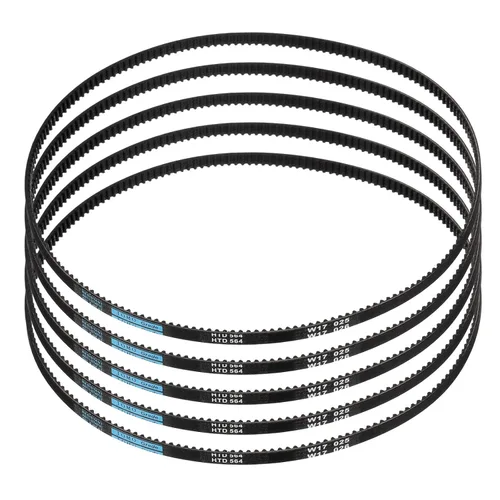 Miniatura 98 de uxcell 4pcs HTD-3M correa dentada de goma 60 dientes, 7.087 in de longitud de paso x 0.236 in de ancho x 0.094 in de altura, correa de distribución