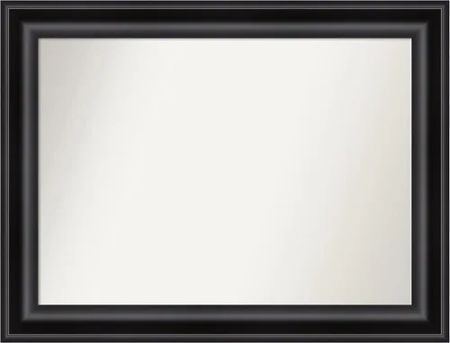 Miniatura 286 de Amanti Art Espejo personalizado, espejo de baño negro puente, espejo de pared o espejo de tocador de baño sobre el fregadero (26 x 26 pulgadas)