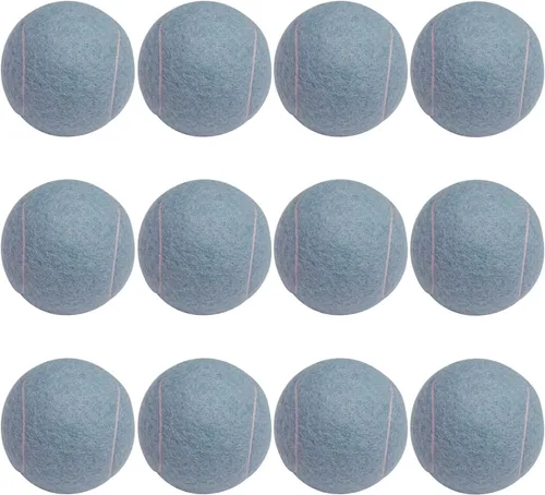 Miniatura 17 de URBEST Pelota de tenis, 12 paquetes de pelotas de tenis de entrenamiento, pelotas de práctica para jugadores novatos, pelotas de juego para perros