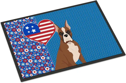 Miniatura 58 de Caroline's Treasures WDK5119JMAT Airedale Terrier USA - Tapete para interiores o exteriores, 24 x 36 pulgadas, tapete para puerta delantera