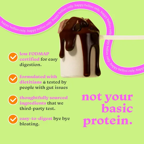 Miniatura 3 de Proteína en polvo amigable con el intestino para estómagos sensibles, bajo FODMAP, 0.71 onzas de proteína vegana de guisantes y arroz con fibra