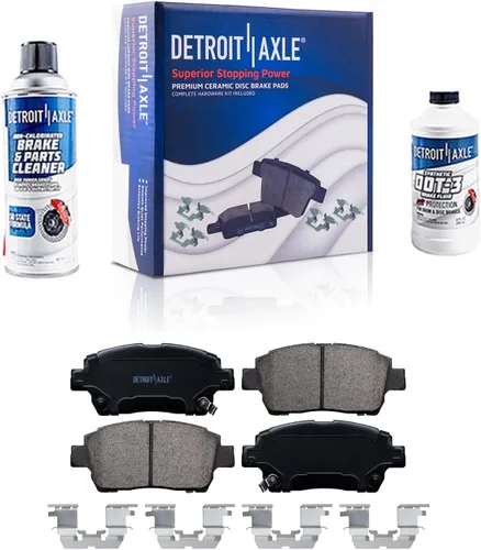 Miniatura 27 de Detroit Axle - Kit de freno trasero para Ford 2022 2023 Maverick 11.89 pulgadas rotores de freno de disco perforados y ranurados pastillas de freno