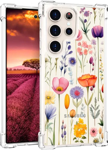 Miniatura 8 de Compatible con Samsung Galaxy S23 - Funda transparente para mujeres y niñas, diseño transparente (formas geométricas de arte abstracto)