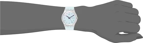 Miniatura 4 de Swatch GE713 - Reloj analógico de cuarzo para mujer con correa de silicona, Turquesa, talla única , Pulsera