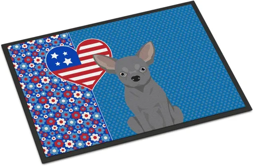 Miniatura 76 de Caroline's Treasures WDK5119JMAT Airedale Terrier USA - Tapete para interiores o exteriores, 24 x 36 pulgadas, tapete para puerta delantera
