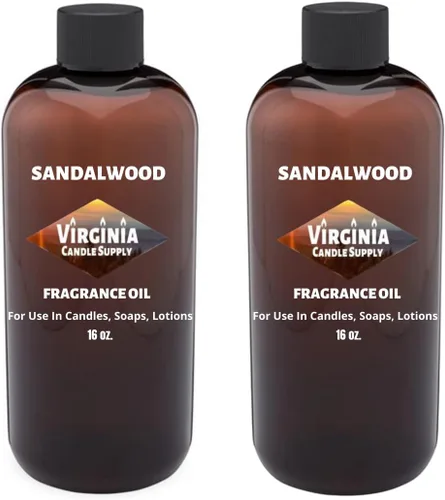 Aceite de fragancia de sándalo (botella de 32 onzas) para hacer velas, hacer jabón, tartas, aerosoles de habitación, lociones, ambientadores de