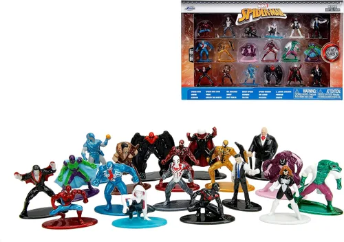 Miniatura 3 de Jada Toys Marvel Spider-Man - Juego de 18 figuras fundidas a presión de la serie 9, juguetes para niños y adultos