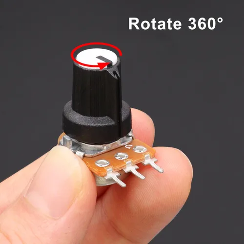 Miniatura 5 de Taiss Kit de potenciómetro de 40 piezas con perillas giratorias, WH148 B1K 2K 5K 10K 20K 50K 100K 250K 500K 1M Ohm Potenciómetros Surtido