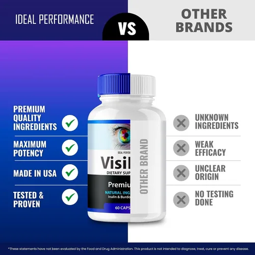 Miniatura 7 de Visilux - Cápsulas de suplementos para la salud ocular, pastillas de vitaminas Visilux, máxima fuerza, multivitamínico ocular natural Visilux