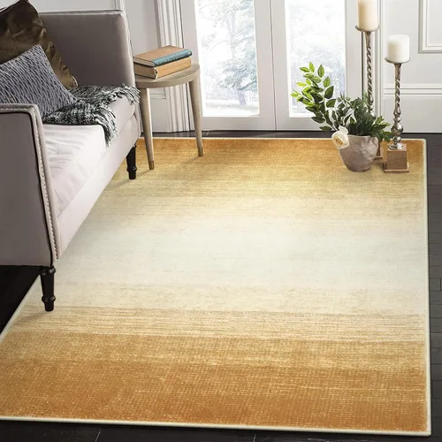 Miniatura 26 de Wonnitar Alfombra rosa lavable de 2 x 6 pies, moderna alfombra de pasillo de baño en degradé, contemporáneo, antideslizante, alfombra degradada
