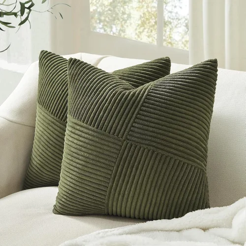 Miniatura 28 de Topfinel Juego de 2 fundas de almohada decorativas negras de 16 x 16 pulgadas para sofá, cama, decoración rústica estilo bohemio para el hogar
