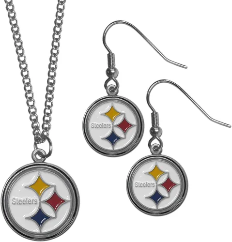 Siskiyou Sports NFL Womens Earrings and Chain Necklace Set Color del equipo