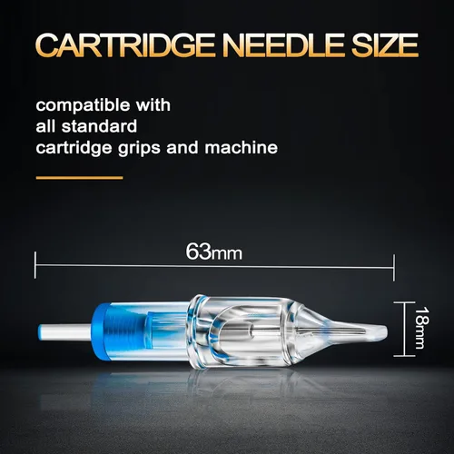 Miniatura 7 de Yuelong - Cartuchos de agujas de tatuaje – Yuelong 40 cartuchos de tatuaje, agujas mixtas redondas para sombreado Magnum 3RL 5RL 7RL 9RL 7RS 9RS 7RM