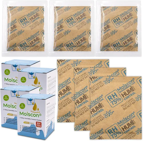 Miniatura 21 de Wisesorb Paquetes de control de humedad bidireccionales 49% para guitarras e instrumentos de madera - Absorbentes de humedad de 70g