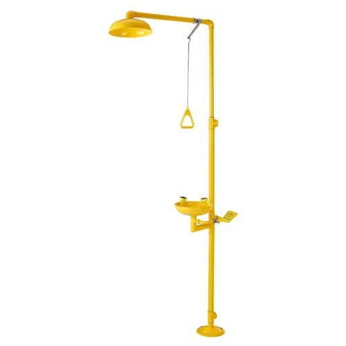 Miniatura 9 de VEVOR Estación de lavado de ojos de ducha de emergencia, 34.25 x 15.75 x 91.73 pulgadas, combinación de lavado de ojos y ducha de acero inoxidable