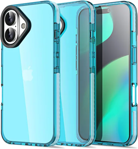 Miniatura 183 de AICase Funda protectora para iPhone 16 compatible con iPhone 16, delgada, ligera, transparente [no amarillenta] Diseño vibrante