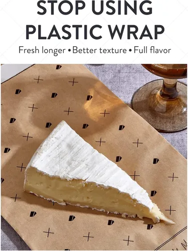 Miniatura 4 de Formaticum - Paquete de 30 bolsas de almacenamiento de queso - Bolsas de papel encerado de 6.25 x 11 pulgadas para mantener el queso o embutidos