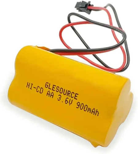 Miniatura 6 de XUNTU Batería de repuesto NiCad de 3.6V 900mAh AA ELB-B001 compatible con Lithonia ELB-B001 Lithonia EU2 LED Interstate ANIC1566 Unitech 0253799 Luz
