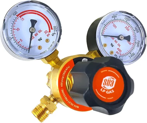 Miniatura 4 de SÜA - Medidores de gas de soldadura con regulador de propano - CGA-510 - Conector trasero - Serie LDP - Revise todas las imágenes y lea