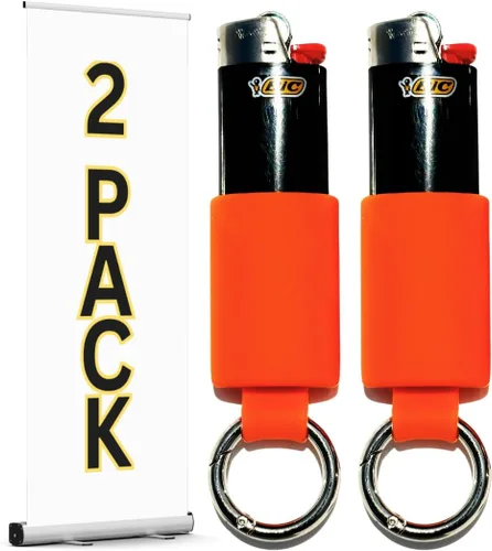 Soportes para encendedores J6 BIC. Paquete de 2 bolsas para encendedores, estuches, soportes y más para encendedores BIC de tamaño completo.