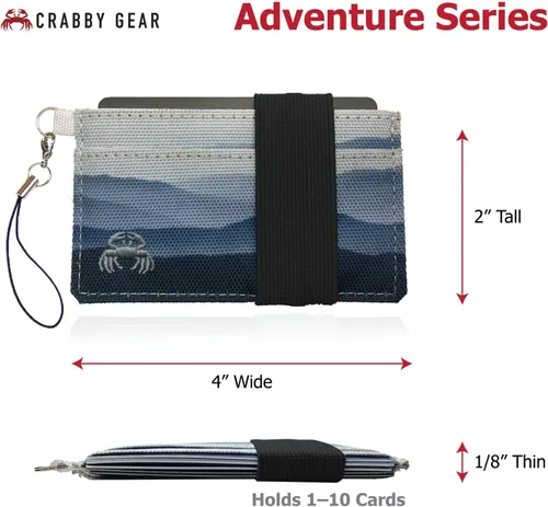 Miniatura 9 de Cartera minimalista fina – Serie Adventure – Lleva tarjetas, efectivo, teléfono, llaves – Se sostiene de forma segura para un fácil acceso – Cartera