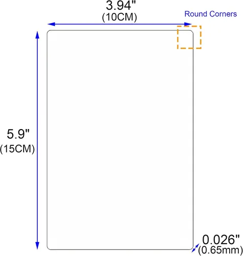 Miniatura 2 de Espacios en blanco de sublimación de aleación de aluminio 100X150X0.2.559 in 10PCS Metal Photo Signs Placas de esquinas redondas (blanco perla)