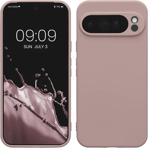 Miniatura 108 de kwmobile Funda compatible con Google Pixel 9 Pro - Funda protectora delgada de TPU para teléfono - Acabado mate suave - Negro mate