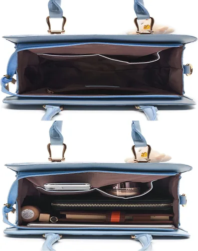 Miniatura 31 de Bolsos de mano de moda para mujer, bolsa de hombro, asa superior, bolsa de mano, juego de 4 piezas