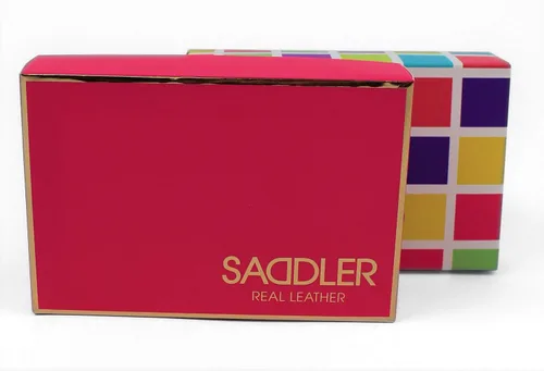 Miniatura 7 de SADDLER - Cartera de piel de lujo para mujer, con cierre RFID, tamaño mediano, con cierre de cremallera, ideal para monedas de identificación