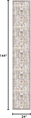 Miniatura 95 de Madane Tapete lavable de 2 x 10 pies para pasillo, cocina, recibidor, clásico, suave, antideslizante para interiores, casa de campo, baño, sala