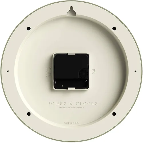 Miniatura 6 de JONES CLOCKS® Frieze - Reloj de pared, pequeño y elegante, clásico, redondo, 9.1 in, verde salvia, bonito diseño, ideal para la cocina, sala