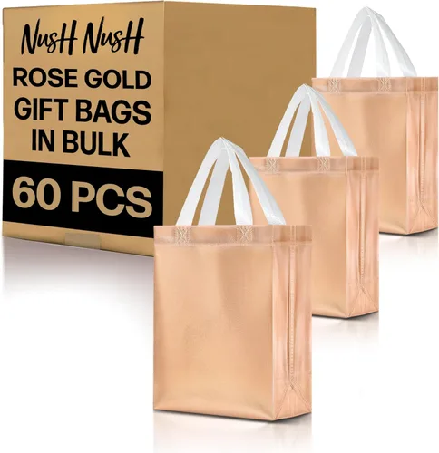 Miniatura 20 de Nush Nush - Bolsas de regalo reutilizables azul aguamarina a granel (azul aguamarina - Tamaño mediano - Juego de 30)