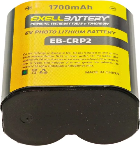 Miniatura 4 de EXELL CR-P2 6V 1700mAh (la más alta capacidad del mercado) batería de litio de foto sustituye a CRP2S, CR-P2, CR-P2S, DL223A, DLCRP2, EL223AP