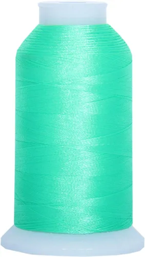 Miniatura 16 de Carretes de hilo de poliéster, 1000 m – 160 colores – Peso del hilo: 40 40wt trilobal polyester embroidery thread with bright sheen. Works with