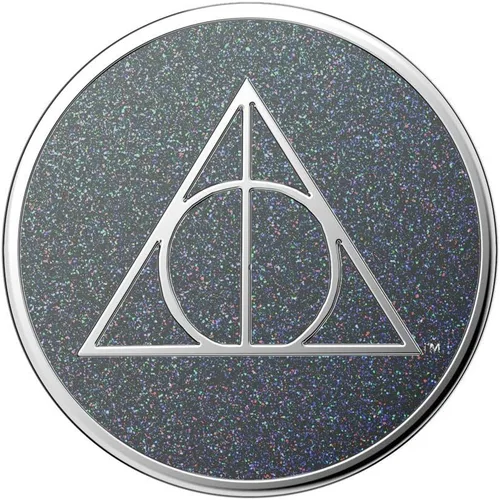 Miniatura 5 de PopSockets - Agarre para teléfono con soporte expandible, agarre adhesivo, Harry Potter, esmalte de las Reliquias de la Muerte con purpurina